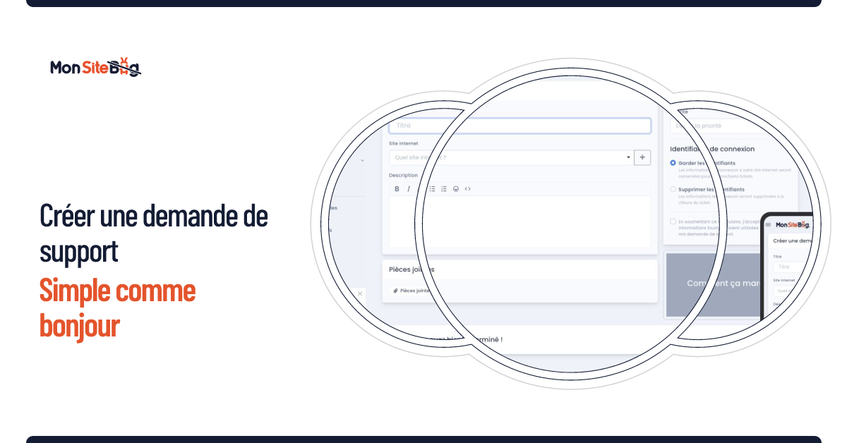 Capture d'écran qui présente le listing des ticket vide, première demande